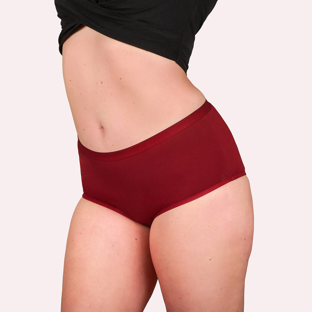 Taynie Comfort Bamboo Rot-Braun Curvy