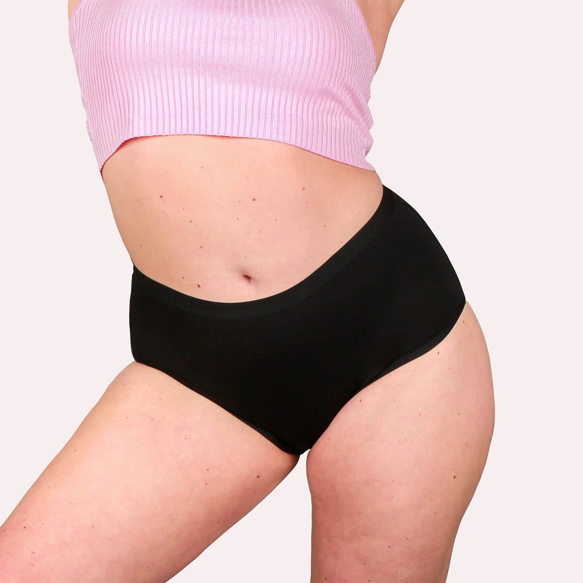 3er Pack Periodenunterwäsche Comfort ultra schwarz Curvy