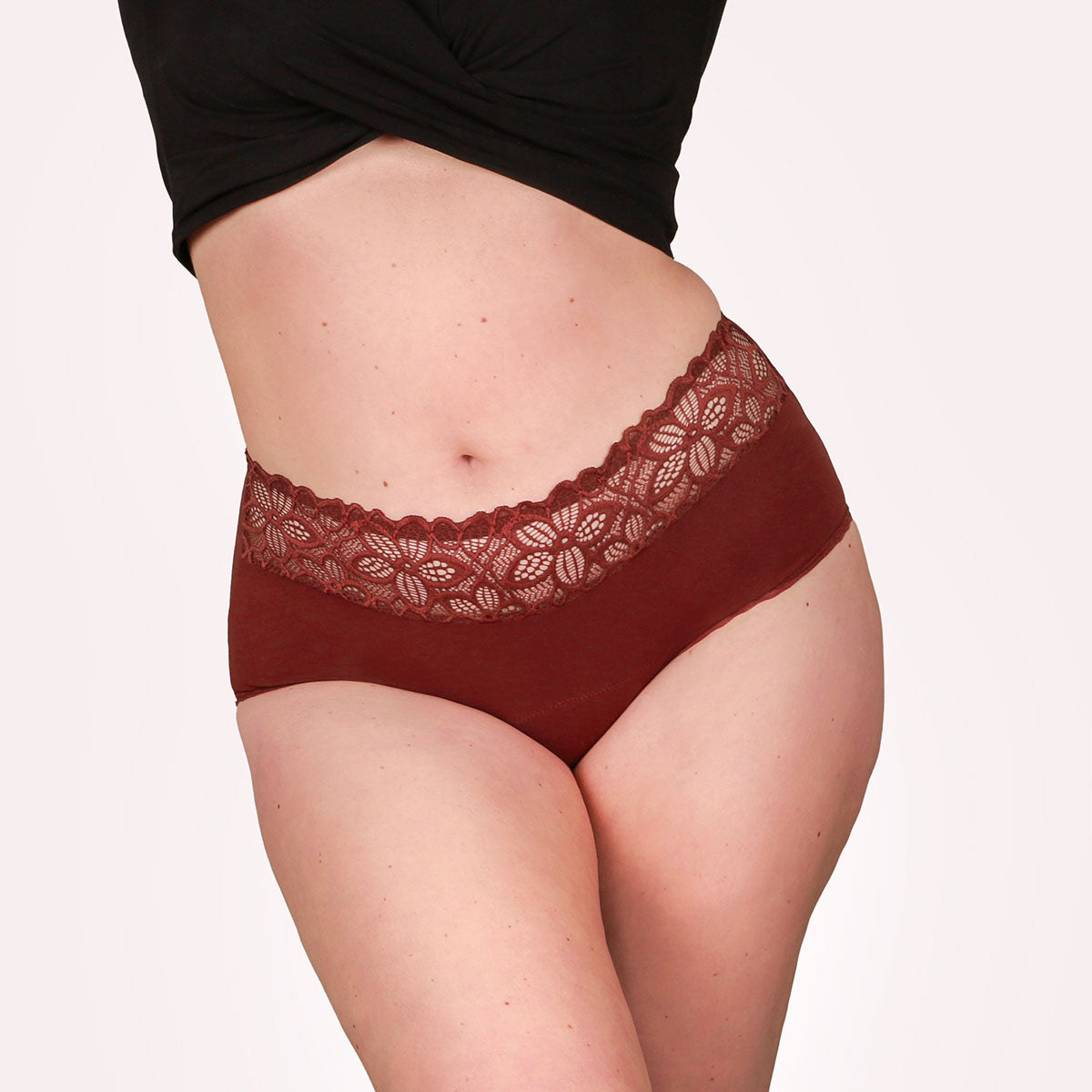 Taynie Deluxe rotbraun Curvy