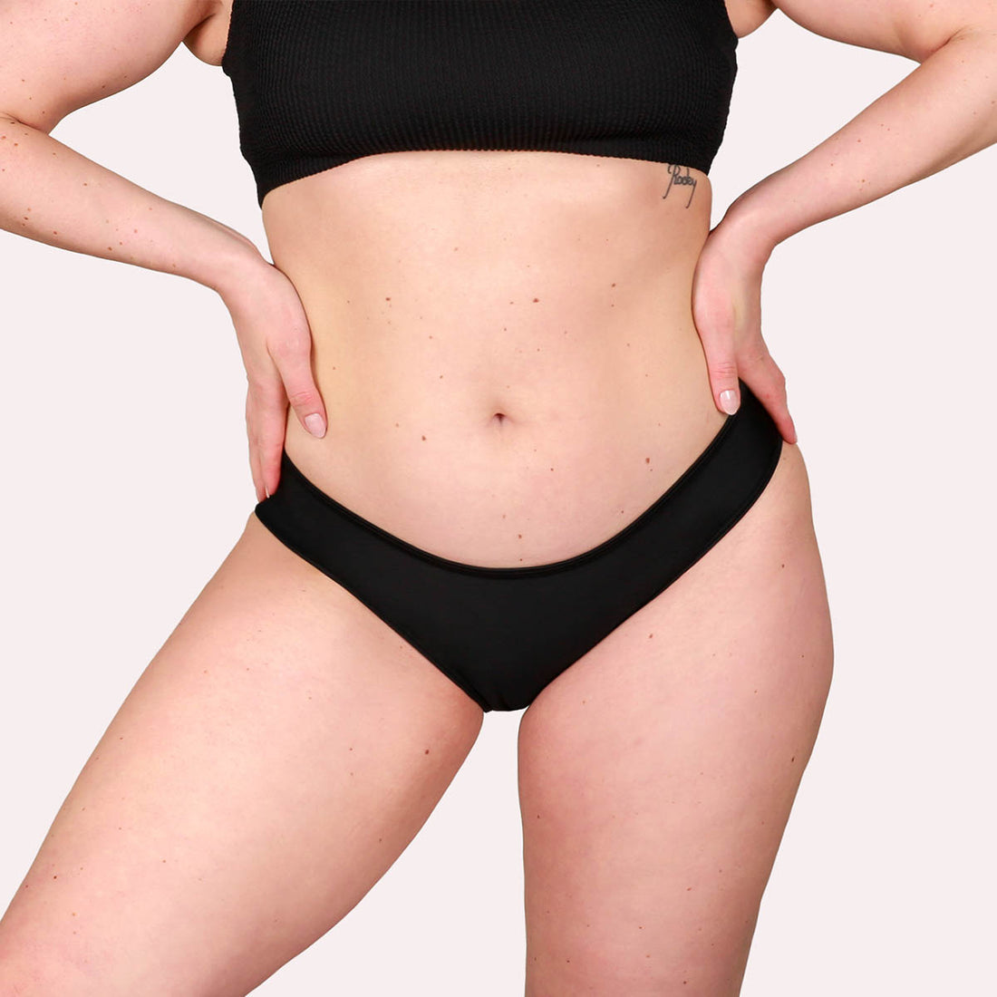 Taynie Beach Bikinihose schwarz Curvy