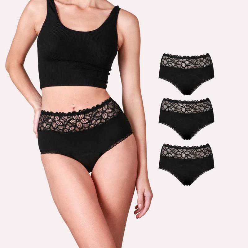 3er Pack Periodenunterwäsche Taynie Deluxe schwarz Alle Produkte