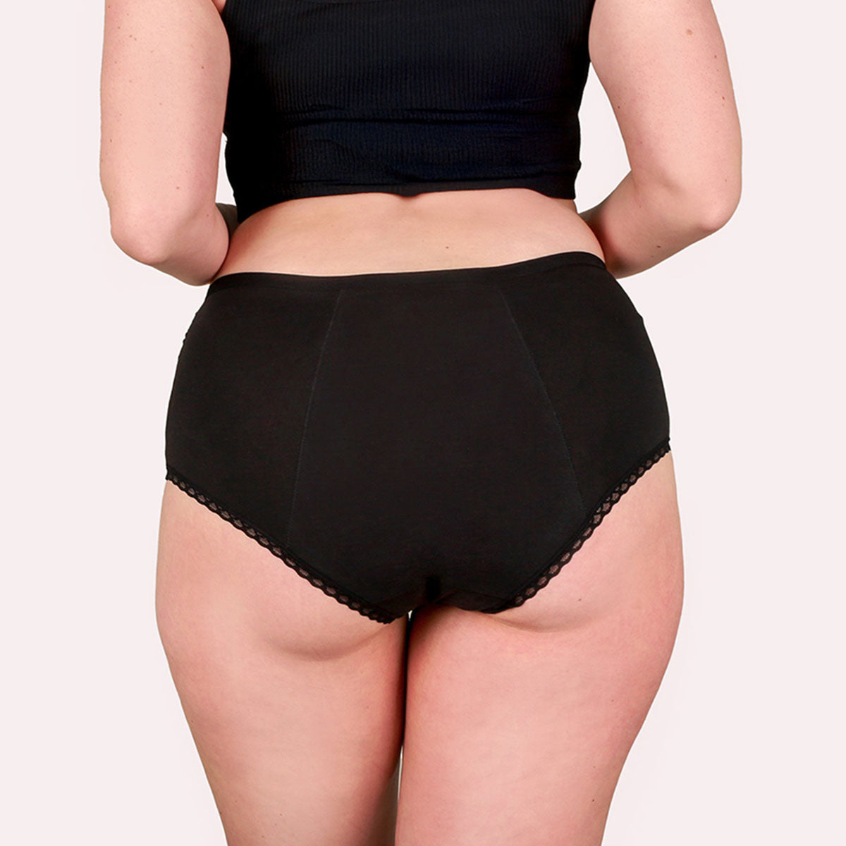 5er Pack Periodenunterwäsche Taynie Deluxe Organic schwarz Curvy