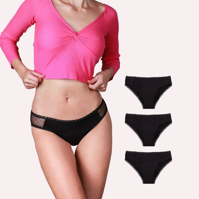3er Pack Periodenunterwäsche Taynie Lady ultra schwarz Alle Produkte