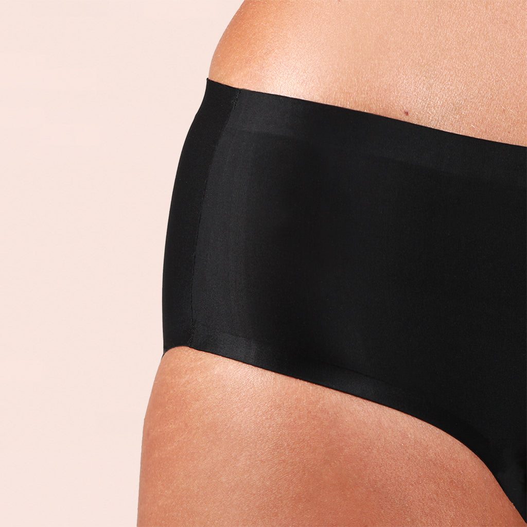 Periodenunterwäsche Taynie Seamless schwarz Teen Alle Produkte Menstruation Sport Blasenschwäche Bei Ausfluss Leicht Mittel Low Waist Daily