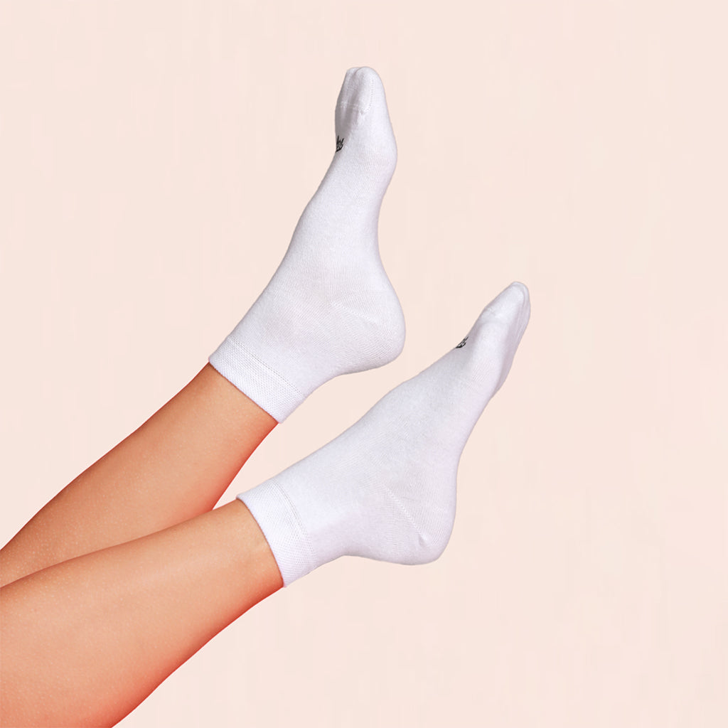 Classic sneaker socks, pack of 4, white