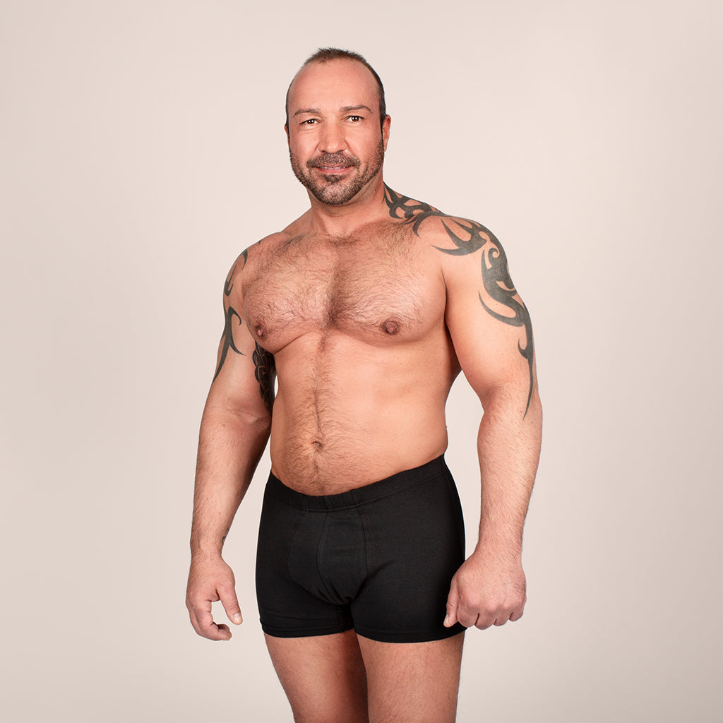 Boxer Men schwarz