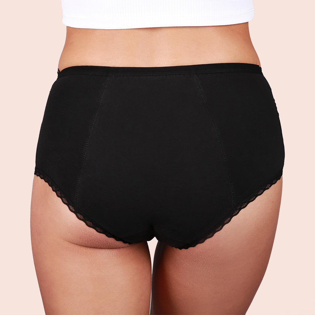 Taynie Deluxe schwarz Curvy Alle Produkte Wochenbett Ultra-1 Teen Sport Für die Nacht Menstruation Highwaist Extra Stark Classic Blasenschwäche Bestseller Bei Ausfluss  Rückansicht